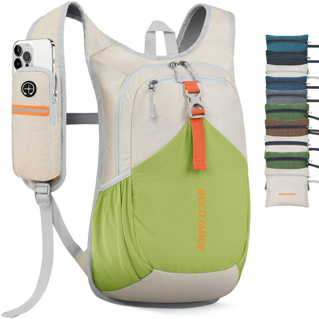 Mochila de Senderismo BECOJADDE 15L Ultraligera Plegable para Hombre y Mujer