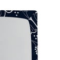thumbnail image 3 of Ambesonne Flowers Fitted Sheet, Hand Drawn Leaf Branch, Twin Size, Dark Blue White, 3 of 3