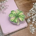 thumbnail image 2 of St Patrick's Day Four Leaf Clover MagSafe Phone Grip: Lucky Green Shamrock Magnetic Phone Holder, Irish Gift for St Pattys Popgrip, 2 of 4