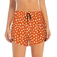 thumbnail image 2 of Picia Dots On Orange Background Pattern Women's 2 in 1 Athletic Running Shorts High Waisted Workout Casual Gym Sweat Shorts with Comfy Liner Zipper Pockets-X-Large, 2 of 9
