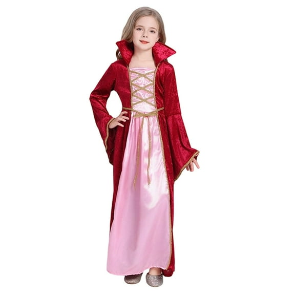 Halloween Kids Halloween Gown Outfit for Witch Performance Party Dress, 5-7 Years
