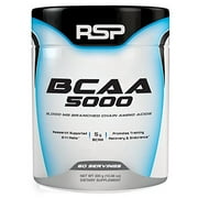 RSP Nutrition BCAA 5000 BCAA Powder, Post Workout, Muscle Recovery, Endurance & Energy, Unflavored, 60s