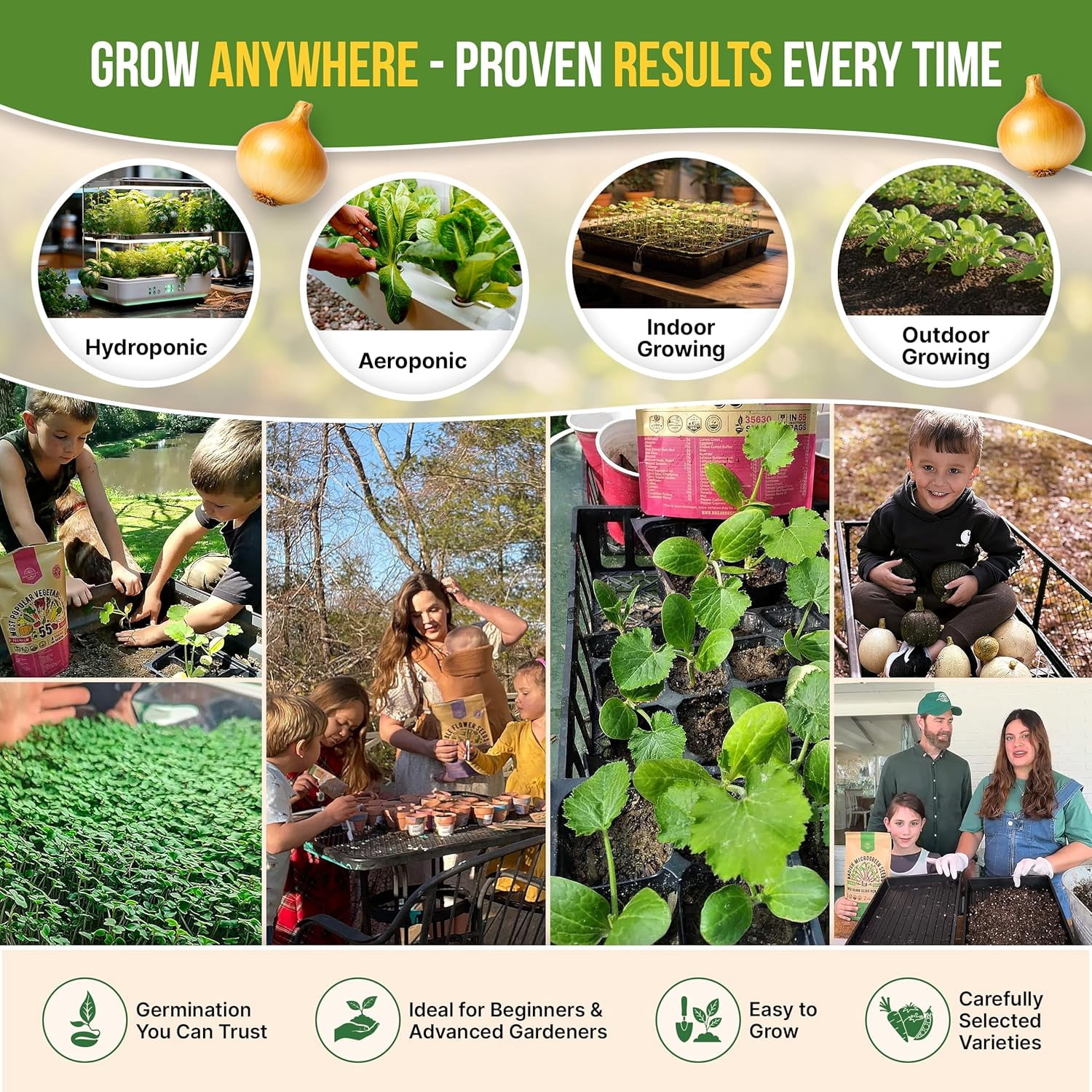 25 Winter Vegetable & Herb Garden Seed Variety Pack - 22,845+ Non-GMO Heirloom Seeds for Gardening