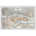 thumbnail image 2 of Baedeker 18x14 White Modern Wood Framed Museum Art Print Titled - Passau Germany - Baedeker 1914, 2 of 4