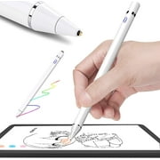 Stylus Pen for Touch Screens, Digital Pencil Active Pens Fine Point Stylist Compatible with iPhone, iPad Pro and More Tablets (White)