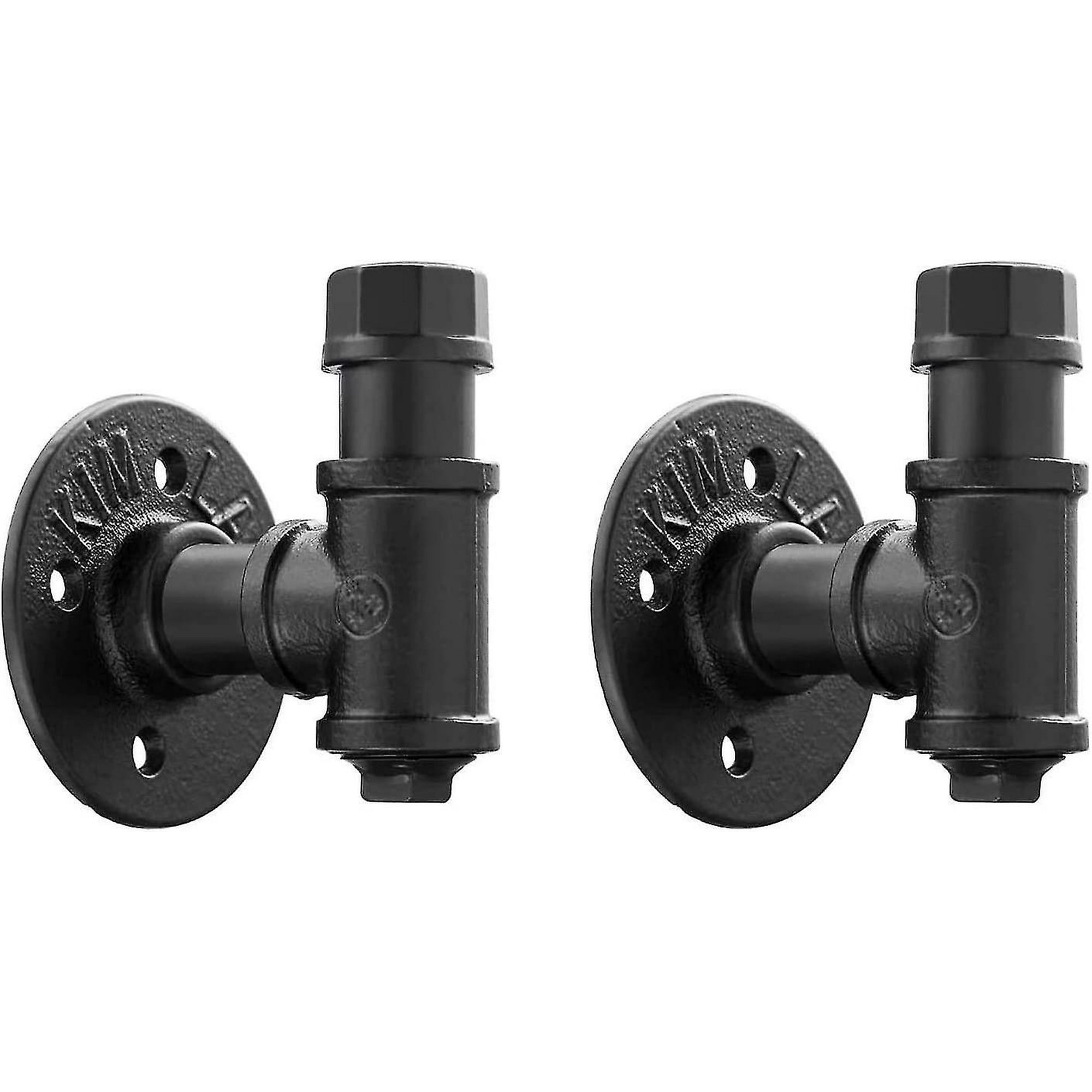 2 Pack Rustic Style Industrial Iron Pipe Coat Towel Holder Wall Hook For Hanging Wall Mounted Vintage Robe Clothes Hanger Heavy Duty Farmhouse Walmart