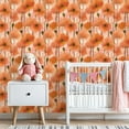 thumbnail image 3 of Peel and Stick Wallpaper 23.6in x 9.8ft Seamless Watercolor Orange Water Droplets Contact Paper Vinyl Self-Adhesive Removable Wall Paper for Bedroom DIY Home Decor Renter Friendly, 3 of 8