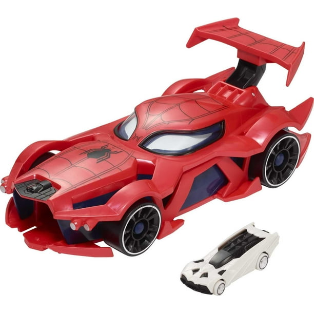 Lanzador de telarañas Marvel Spider-Man de Toy Hot Wheels con coche Hot Wheels NA