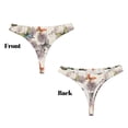 thumbnail image 3 of Balery Flying Butterflies-1 Tangas de Algodón para Mujer con Estampado – Ropa Interior Sexy, Transpirable, G-string-Large, 3 of 6