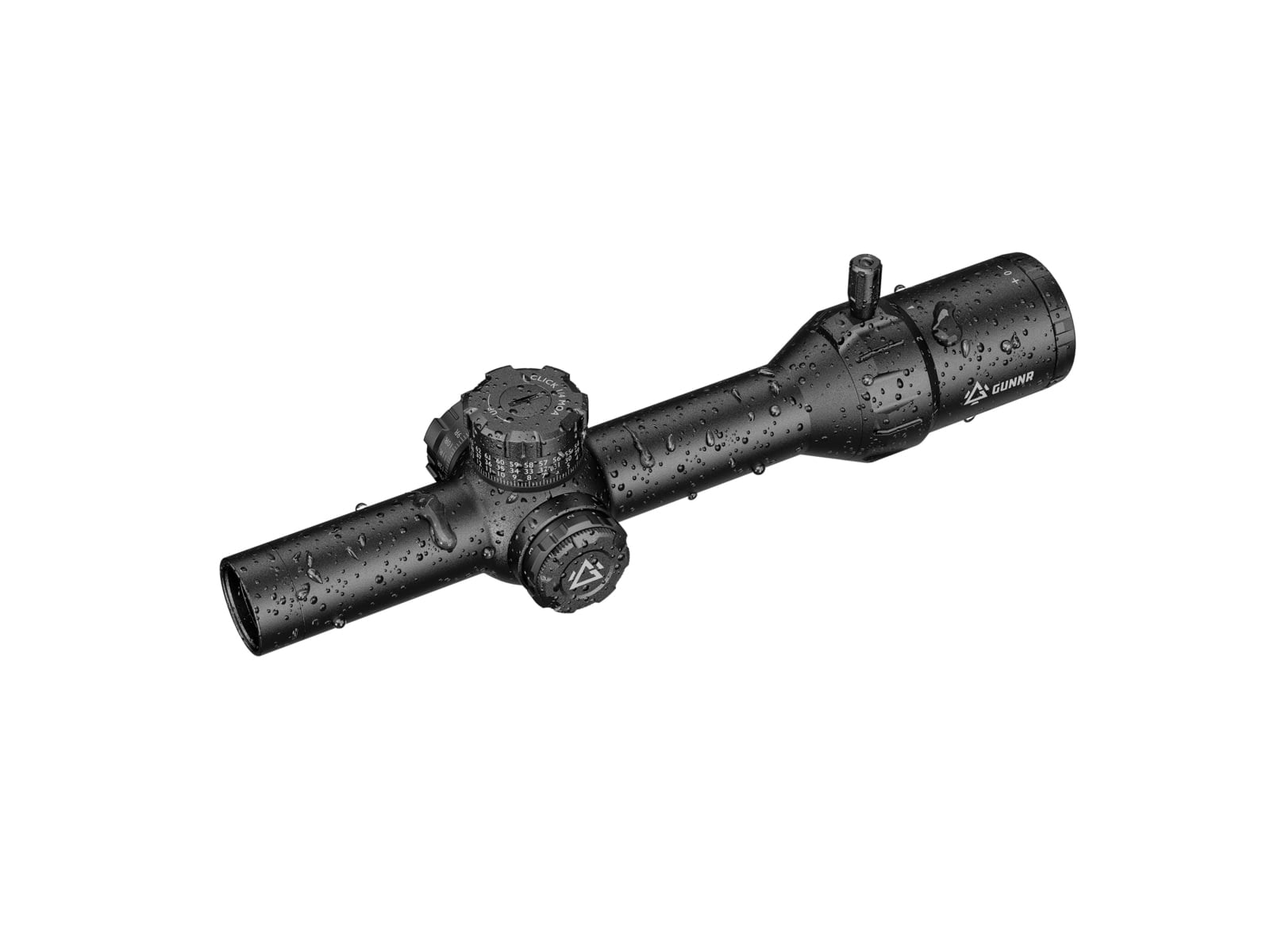 GUNNR Odin ED 1-10x28mm LPVO 34mm Tube Rifle Scope, First Focal Plane, MOA, Black