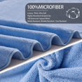 thumbnail image 3 of Green Essen 4 Pack Oversized Bath Towel Sets 700 GSM Soft Shower Towels 35 x 70 Inches Quick Dry Bath Sheets Highly Absorbent Bath Towel Clearance for Bathroom Spa Hotel Gym(Blue), 3 of 9