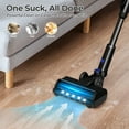 thumbnail image 2 of WAA Cordless Vacuum Cleaners rechargeable 50min 2200mah Lightweight Led Display Screen Stick Vacuum Cleaners for Home Hardwood Floor Carpet Pet Hair,Blue, 2 of 7