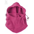 thumbnail image 4 of Gustave 6 in 1 Fleece Balaclava Windproof Ski Face Mask For Unisex, Adjustable Full Face Mask Hat Neck Warmer Sports Cap (Pink), 4 of 10
