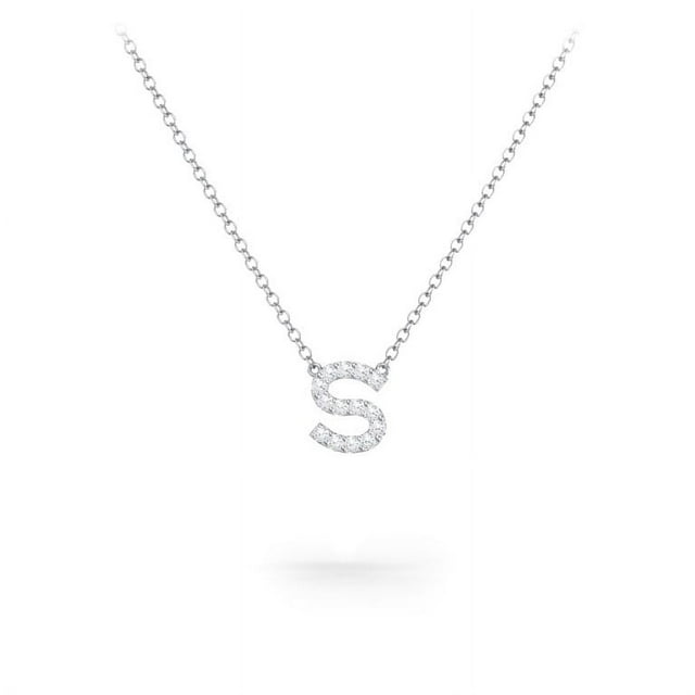 Pave Initial Necklace