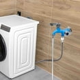 thumbnail image 5 of Plastic Washing Machine Faucet, 4 Points Double Head Dual Use Faucet, Easy Installation and Durable, Instant Split for Increased Water Flow Capacity, 5 of 5