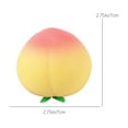 thumbnail image 4 of KOYPTL Peach Shaped Stress Balls,Realistic Fruit Sensory Toys,Stretchy Squeeze Balls,Portable Decompression Toys for Adults and Kids Party Favors Christmas Stocking Stuffers Birthday Gift, 4 of 6