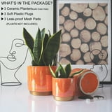 YFFSRJDJ Indoor Plant Pots for Plants, Ceramic Planter with Drainage ...