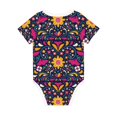 thumbnail image 2 of Daiia Cinco De Mayo Floral Printed Unisex-Baby Short Sleeve Onesies Bodysuits Baby Climbing Clothes Soft and Comfortable Romper with Expandable Shoulder Design-9M, 2 of 8