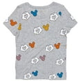 thumbnail image 2 of Disney Theme Park Women's I Love Mickey Mouse Heart Hands Tee T-Shirt (Medium, Heather Grey), 2 of 5