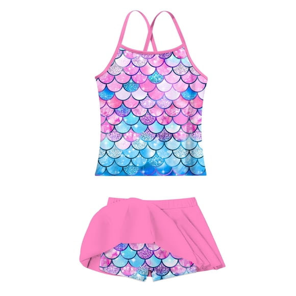 Traje de baño Taubow Mermaid Tankini con correa ajustable y secado rápido