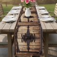 thumbnail image 6 of Vintage Farm Doors Table Runner 36 Inches Long,Kitchen Dining Tablerunners Country Wooden Boards Linen Table Runners Dresser Scarves for Home Dinner Wedding Holiday Party Decor, 6 of 9