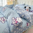 thumbnail image 1 of Juego de ropa de cama de algodón Miniso Sanrio Kuromi Pochacco, juego de cuatro piezas, Sábana de cubierta de dibujos animados, dormitorio de estudiantes, juego de tres piezas, regalo para niña, 1 of 5