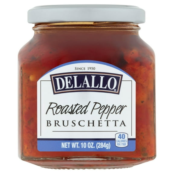 2 Pack - Delallo Bruschetta Roasted Pepper 10 oz Package May Vary