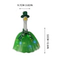 thumbnail image 3 of Gooses Clothes Yard Accent for Home Decors, St. Patrick's Day 4 Leaf Clovers Top Hat Scarf Tutu Set, Festive Green Outfit for Patio Goose, Lucky Garden Decoration, 3 of 5