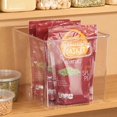 thumbnail image 3 of Papelera de almacenamiento mDesign Ligne Collection para cocina, transparente, 3 of 9
