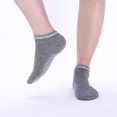 thumbnail image 4 of Under $5 Socks Gray Ladies' Solid Color Backless Grip Socks Yoga Ankle Sports Socks Ladies' Anti Slip Slippers Socks, 4 of 4