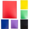 thumbnail image 3 of Two-Pocket Folder, Letter Size, 5 Pack, Colored File Folders, Filing Folders, File Folder A4 Plastic Folder with Metal Staple Tongue, Sturdy Plastic File Folder for School and Office, 3 of 8