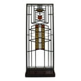 thumbnail image 6 of Frank Lloyd Wright Robie House Window 51 Stained Glass Wall Or Desktop Plaque, 6 of 7