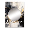 thumbnail image 2 of Designart "Gold Marble Exploration in Depth II" Modern Geometric Mirror Wall Decor - Modern Gold Abstract Large Mirror Wall Decor For Bedroom - 32" x 24" Inch, 2 of 5