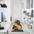 thumbnail image 5 of Gold Modern Art Deco Bedroom Runner Rug 2'x 6' Non Slip Carpet Indoor Home Area Rug Living Room, 5 of 8