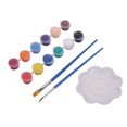 thumbnail image 4 of Mercatoo Toddler Baby Girls Clothes Long Sleeved Striped Tops and Apron Hat Outfit Little Painter Figures Performing Set, 4 of 6
