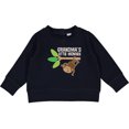 thumbnail image 2 of Inktastic Grandma's Little Monkey Grandchild Baby Sweatshirt, 2 of 4