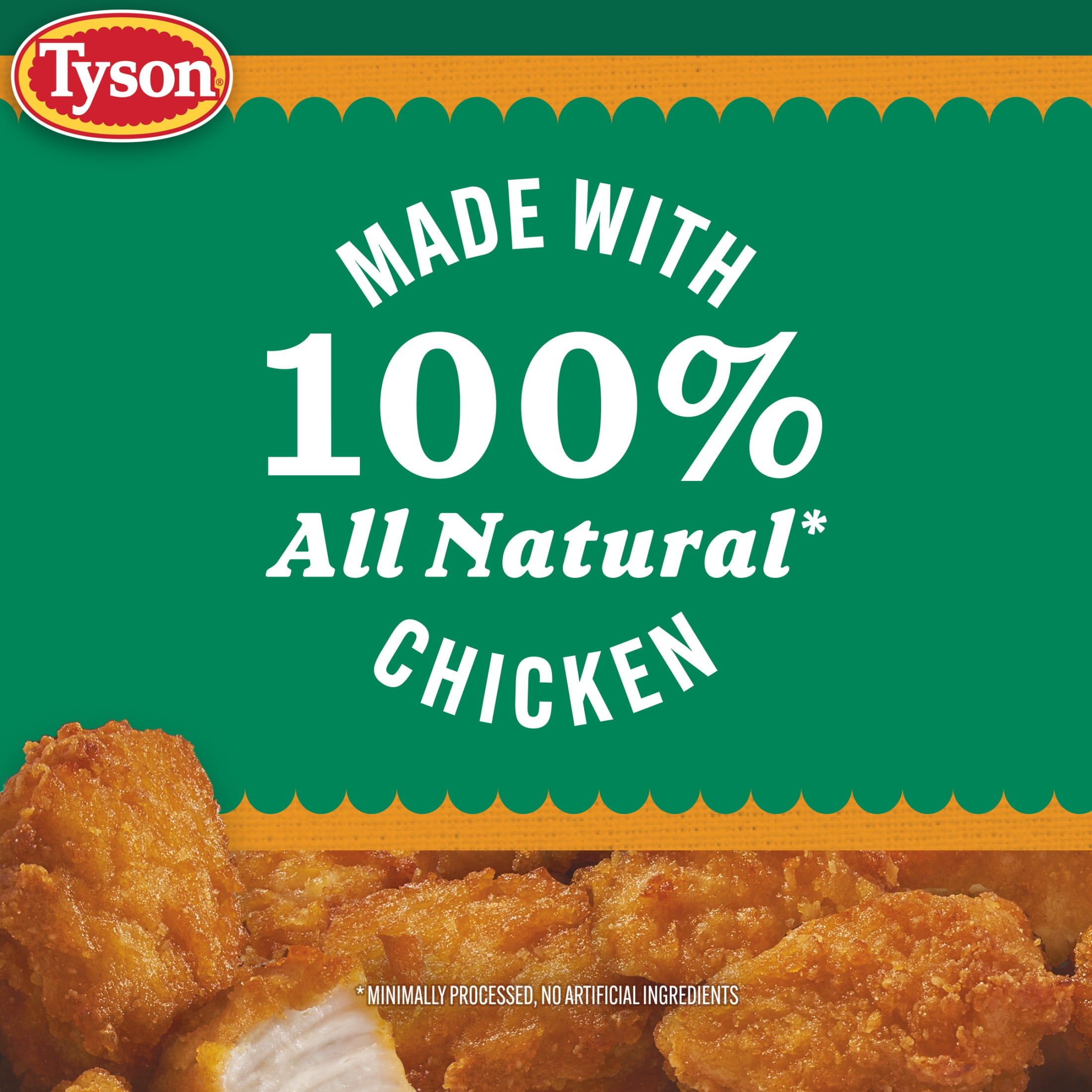 Tyson Lightly Breaded Honey Chicken Nugget Bites, 20 oz (Frozen, Fully Cooked)