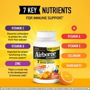 Airborne 1000mg Vitamin C Immune Support Chewable Tablets, Multivitamin Supplement, Citrus Flavor, 96 ct
