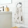 thumbnail image 3 of Yayeee 2 Pack Hand Towels for Bathroom 100% Cotton 16" x 28" Kitchen Towel, Light Gray Bears, 3 of 7