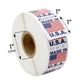 thumbnail image 2 of MADE IN USA Pre-Printed Labels Stickers with permanent adhesive on 1" Core (1" x 1") 40 Rolls / 1,000 Labels per Roll, 2 of 5