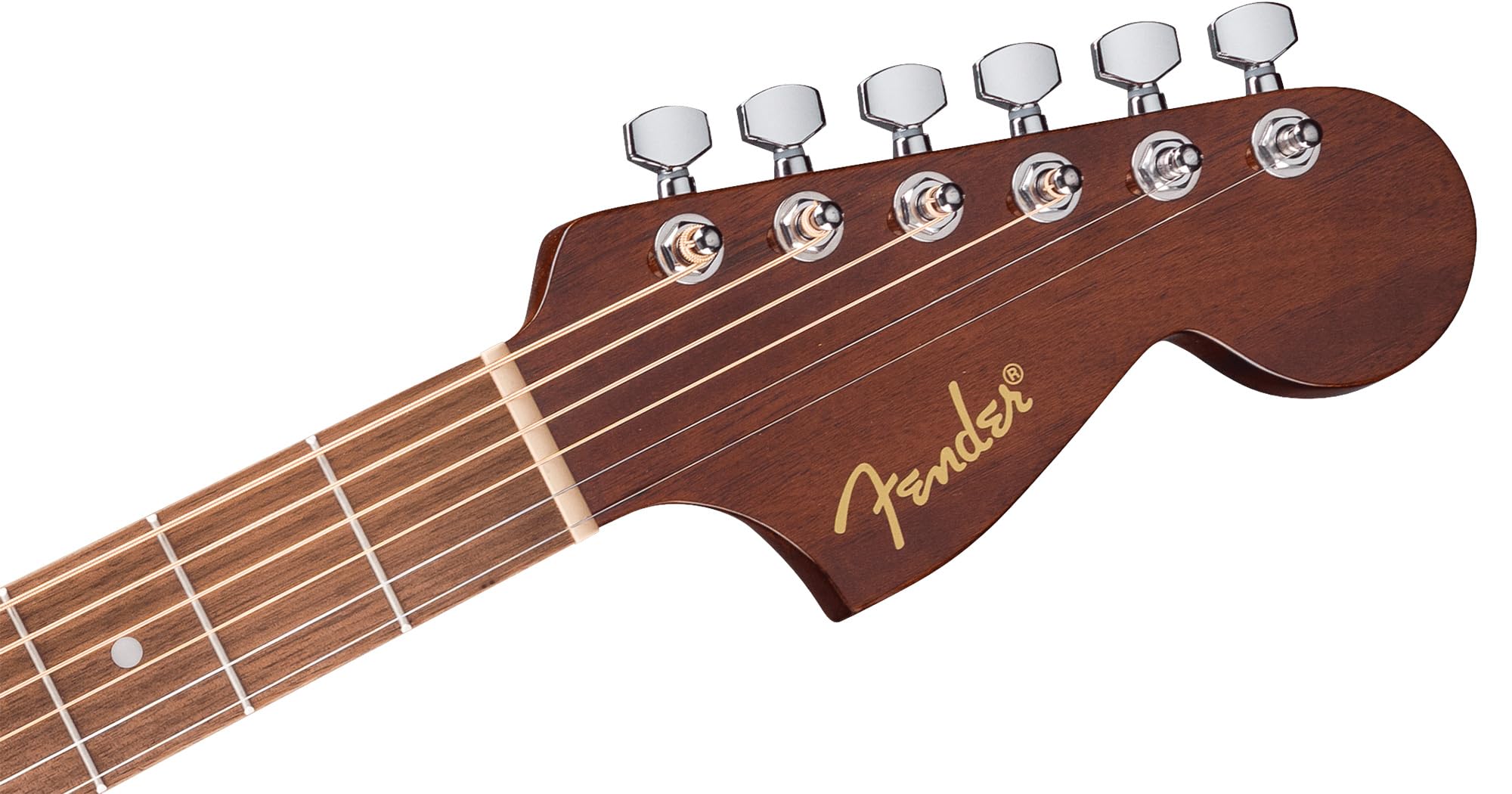 Fender California Standard Monterey E Acoustic-Electric Guitar - Natural Sapele Bundle with Case, Tuner, Strap, Strings, String Winder, Picks, and Austin Bazaar Instructional DVD