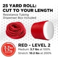 thumbnail image 2 of THERABAND Professional Latex Resistance Tubing, 25 Foot, Red, Medium, Beginner Level 3, 2 of 10