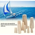 FENG10 pcs Marine Boat Wooden Conical Bungs Plugs Set, Marine Tapered