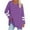 Purple, variant on Chbgutlmr Tops for Women Long Sleeve Crewneck Color Block Casual Loose Blouses Fall Comfy Basic Shirts