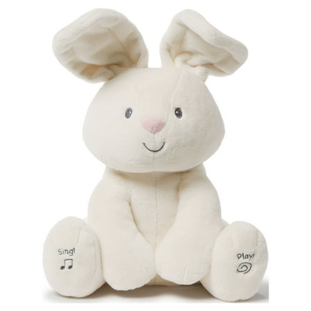 Baby GUND Flora The Bunny Animated Plush Stuffed Animal Toy, Cream, 12"