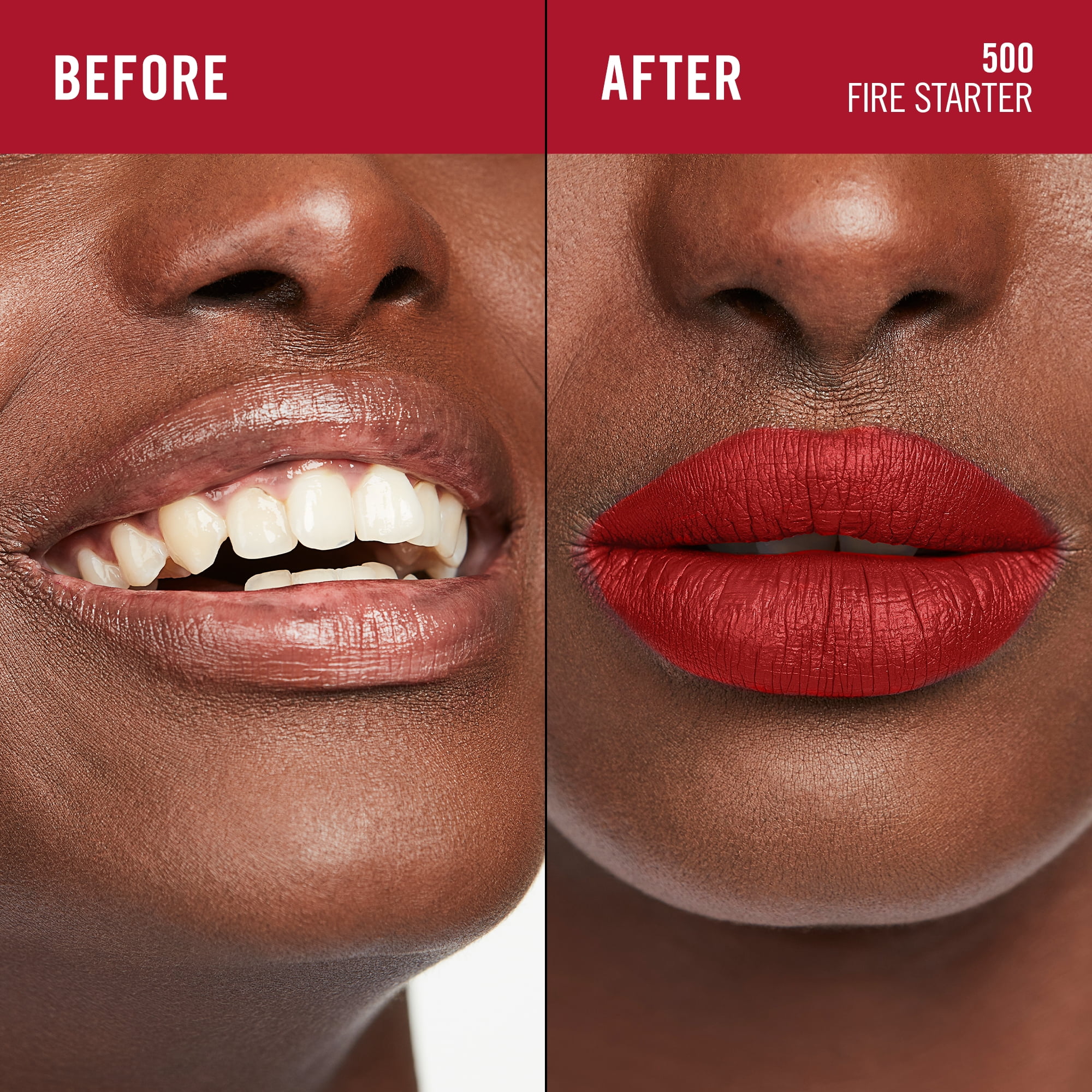 RIMMEL Lasting Mega Matte Liquid Lipstick, 500 Fire Starter, 0.25 fl oz