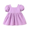 thumbnail image 5 of Toddler Clothes Baby Girl Dresses 18-24 Months Casual Dresses Size 10-12 Crew Neck Ruffle Hem Casual Dresses Dresses for Dinner Party Party Dresses Summer Cotton Dresses Ropa NiñA, 5 of 9