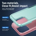 thumbnail image 3 of Mantto Case For iPhone 13 Pro, Hybrid Premium PC Protection Drop-Tested Anti-Scratch Tough Rugged Heavy Duty Dual Layer Military Grade Shockproof Back Case For iPhone 13 Pro,
Green+Pink, 3 of 8