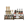 thumbnail image 4 of Furinno Ravel 3-Tier Multipurpose Expandable, Nestable Kitchen Counter Spice Rack Organizer, Set of 2, Amber Pine/Black, 4 of 6
