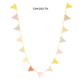 thumbnail image 7 of Fabric Banner Colored Pennant Flag Triangle Bunting Hanging For Birthday  ( Flower Pattern7 ), 7 of 7
